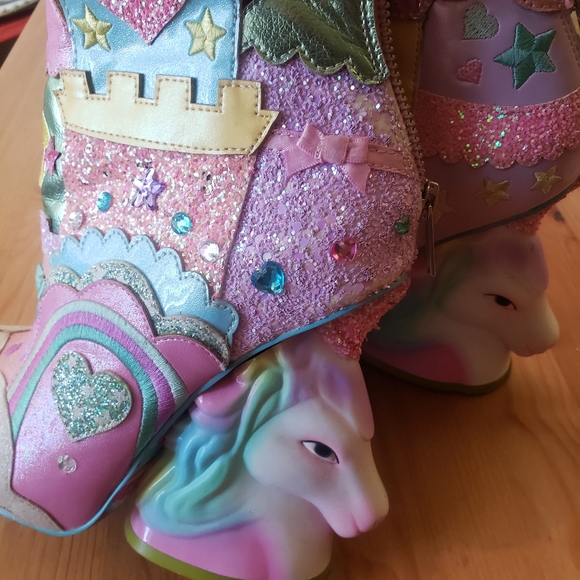 Irregular Choice x Dolls Kill Dreams Come True Unicorn Booties Heels - Picture 6 of 7